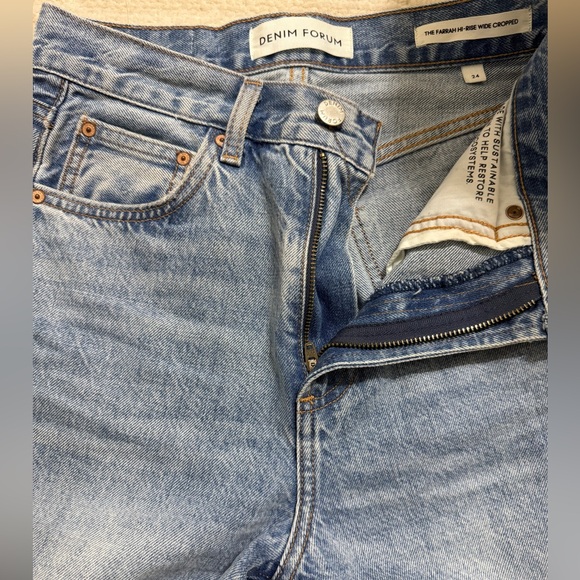 Denim Forum Denim - Aritzia Denim Forum - Farrah High Rise Wide Cropped